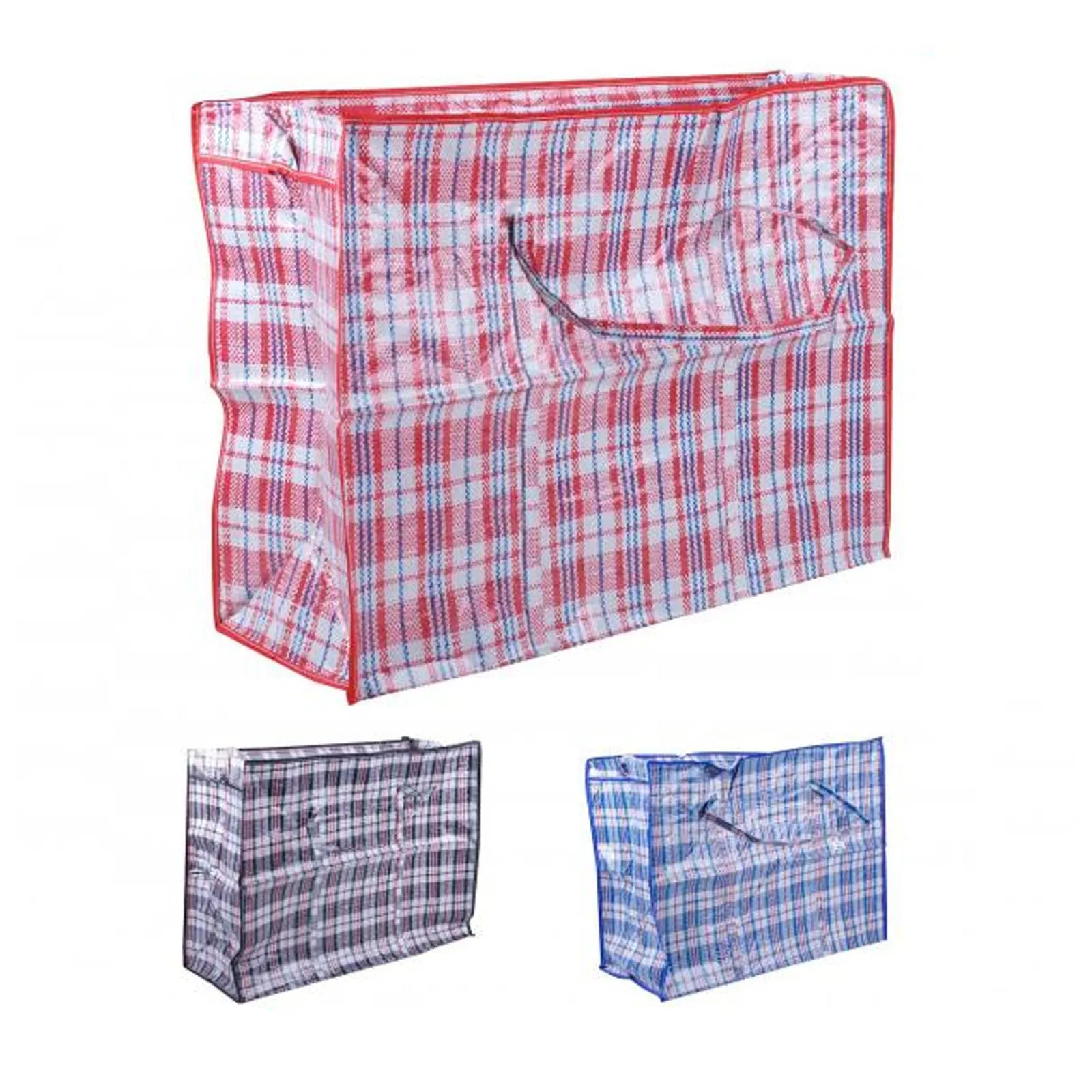 Chequered PVC Jumbo Shopping Bag