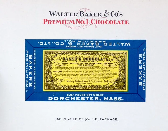 (Chocolate) Walter Baker & Co. Description of the Educational Exhibit of Cocoa and Chocolate.