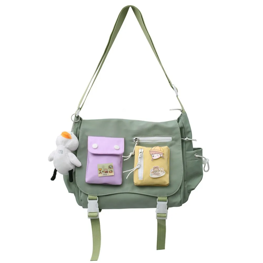Christmas Gift Women Satchel Cute Backpack Nylon Female Harajuku School Bag College Lady Kawaii Cartoons Backpack Fashion Book Girl Bag Student