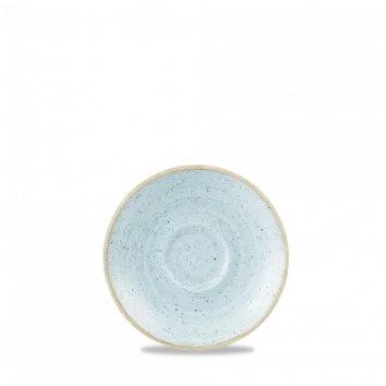CHURCHILL STONECAST DUCK EGG ESPRESSO SAUCER; SIZE- 11.8cm