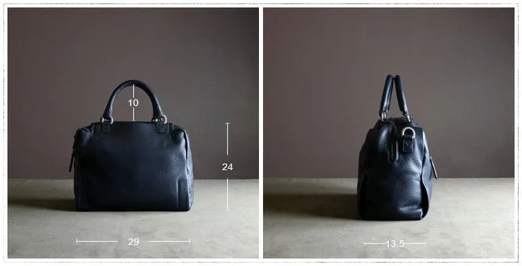 Classic Womens Coffee Work Leather Handbag Purse Leather Coffee Work Shoulder Bag Handbag Purse for Ladies