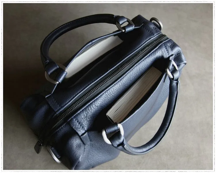 Classic Womens Coffee Work Leather Handbag Purse Leather Coffee Work Shoulder Bag Handbag Purse for Ladies