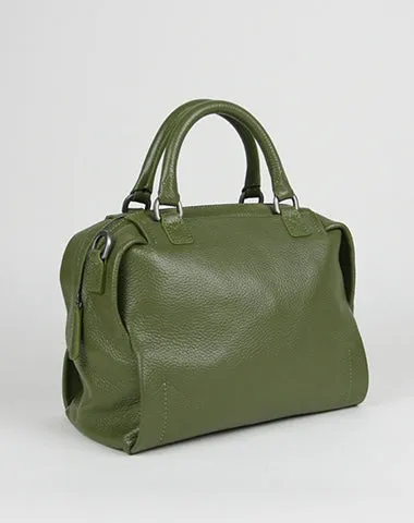 Classic Womens Coffee Work Leather Handbag Purse Leather Coffee Work Shoulder Bag Handbag Purse for Ladies