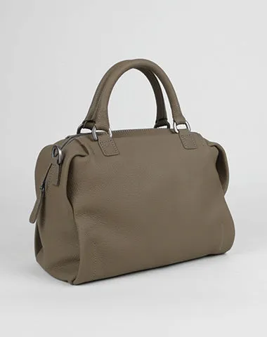 Classic Womens Coffee Work Leather Handbag Purse Leather Coffee Work Shoulder Bag Handbag Purse for Ladies