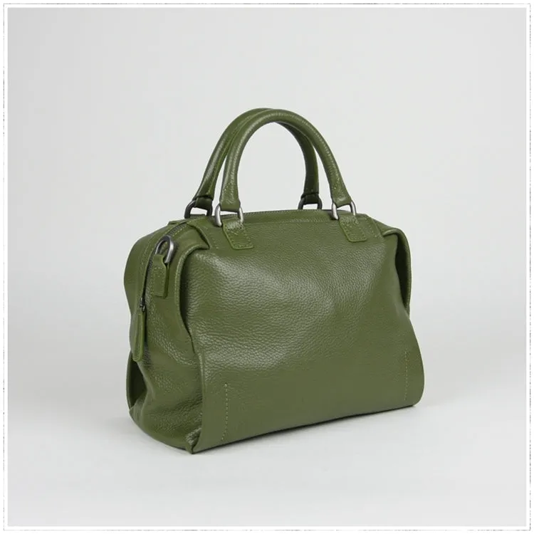 Classic Womens Coffee Work Leather Handbag Purse Leather Coffee Work Shoulder Bag Handbag Purse for Ladies