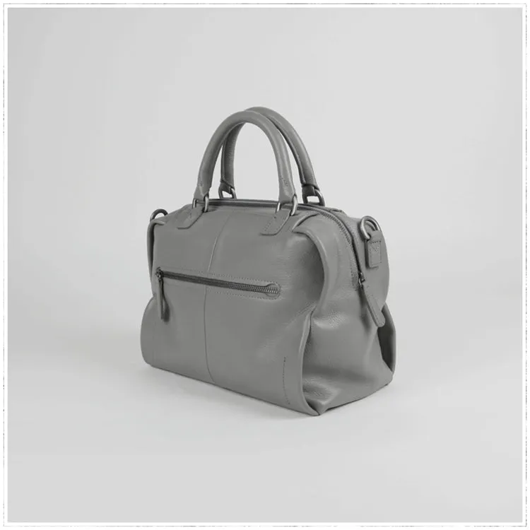 Classic Womens Coffee Work Leather Handbag Purse Leather Coffee Work Shoulder Bag Handbag Purse for Ladies