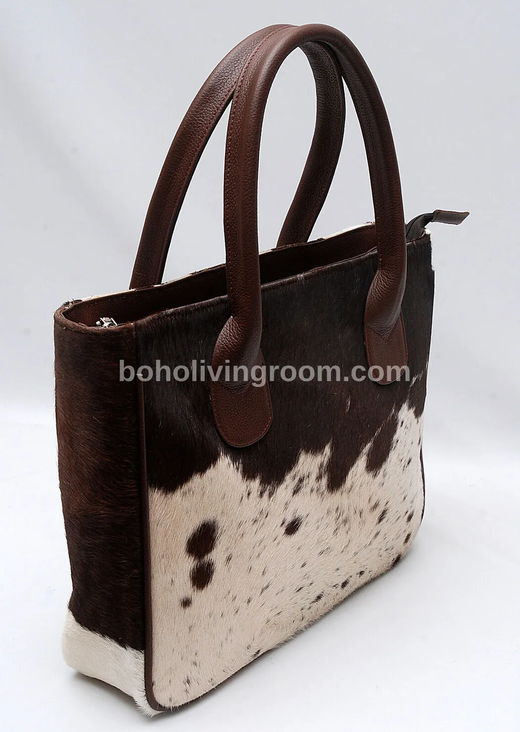 Cowhide Hair Purse Dark Tricolor