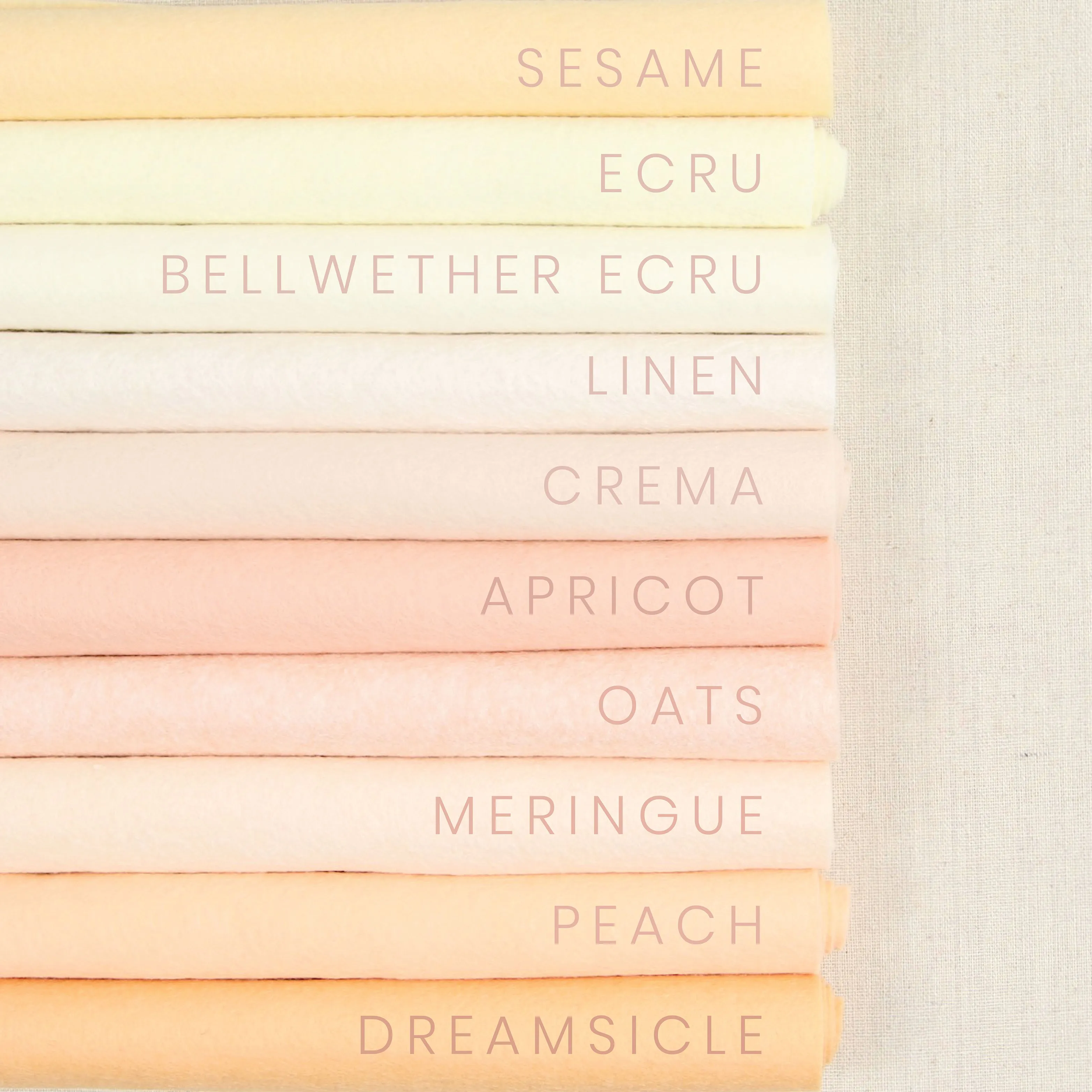 Crema Pure Wool Felt