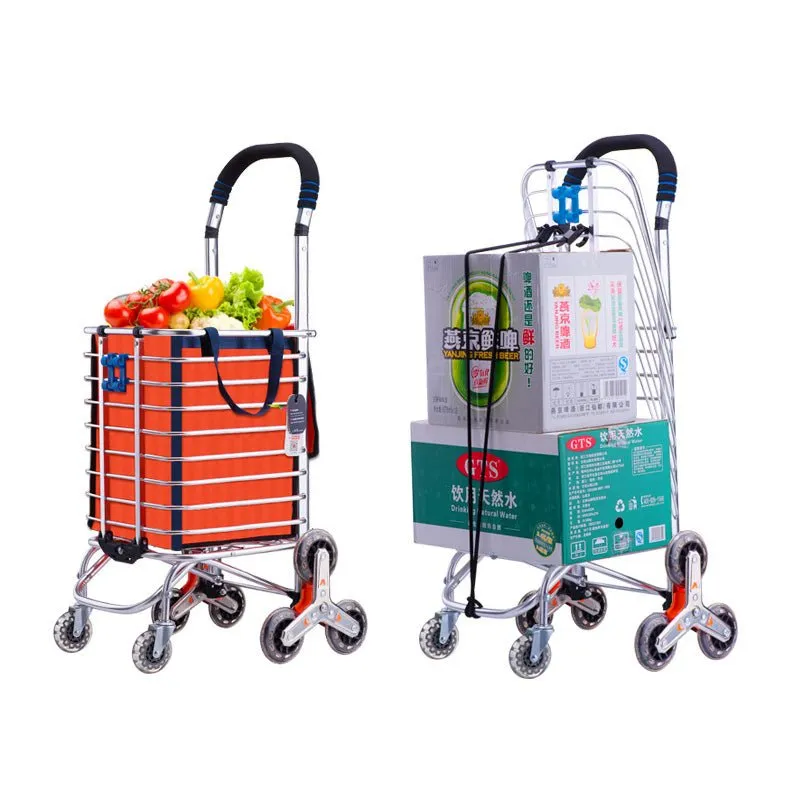 CRONY 8 Wheels Dual Purpose Shopping Cart Wheels Dual Purpose Shopping Cart Lightweight Shopping Trolley Bag With Seat