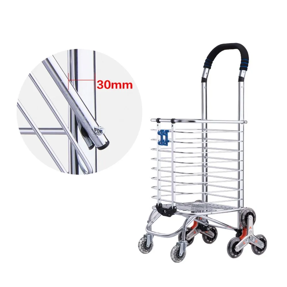 CRONY 8 Wheels Dual Purpose Shopping Cart Wheels Dual Purpose Shopping Cart Lightweight Shopping Trolley Bag With Seat