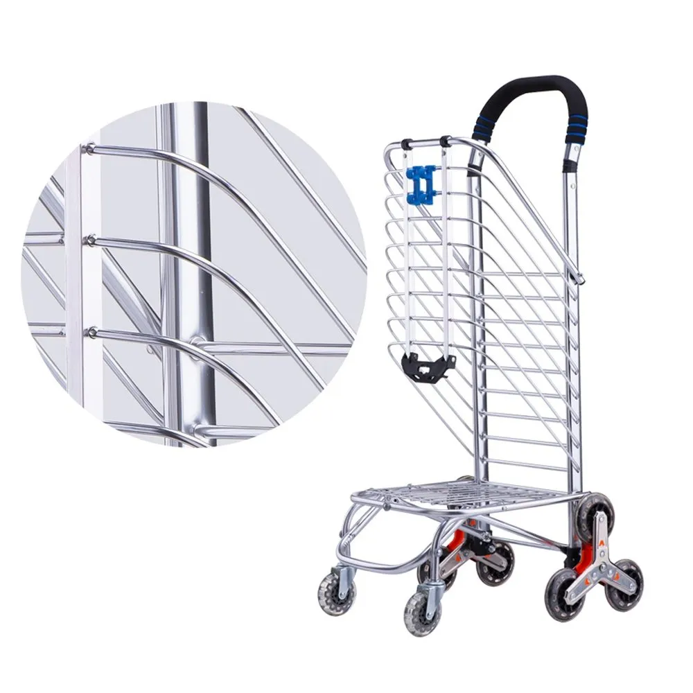 CRONY 8 Wheels Dual Purpose Shopping Cart Wheels Dual Purpose Shopping Cart Lightweight Shopping Trolley Bag With Seat