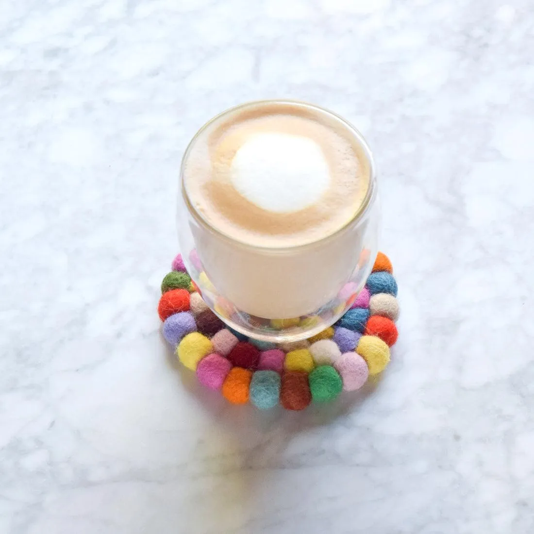 Cup Coasters - Colourful Bundle of 4