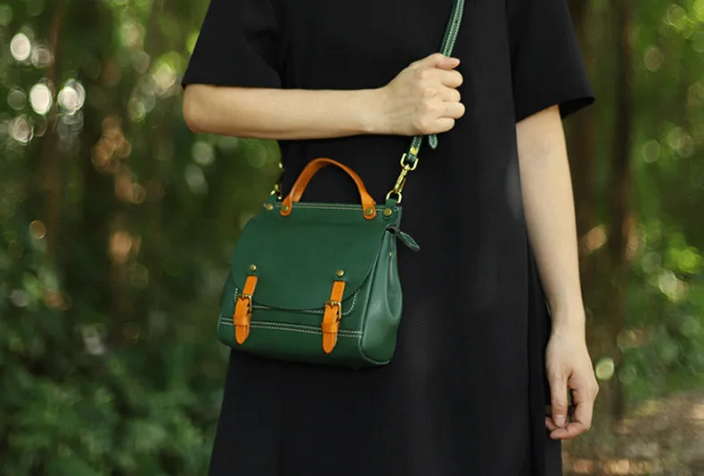 Cute Womens Small Leather Book Bag Shoulder Handbags For Women