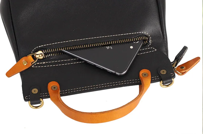 Cute Womens Small Leather Book Bag Shoulder Handbags For Women