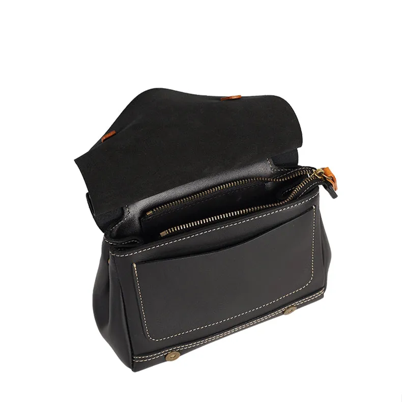 Cute Womens Small Leather Book Bag Shoulder Handbags For Women