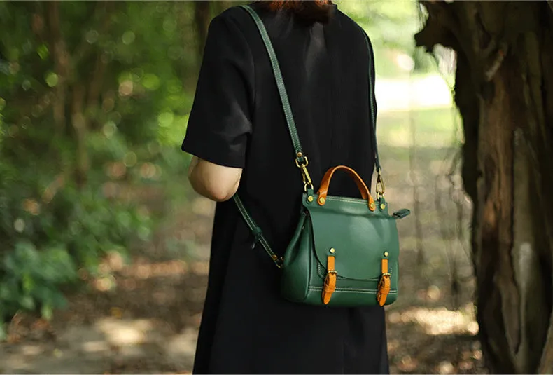Cute Womens Small Leather Book Bag Shoulder Handbags For Women