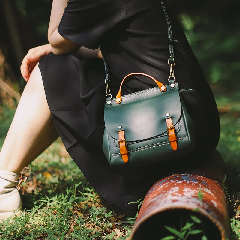 Cute Womens Small Leather Book Bag Shoulder Handbags For Women