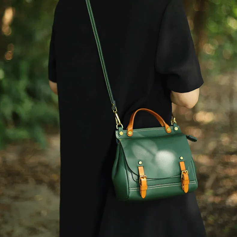 Cute Womens Small Leather Book Bag Shoulder Handbags For Women
