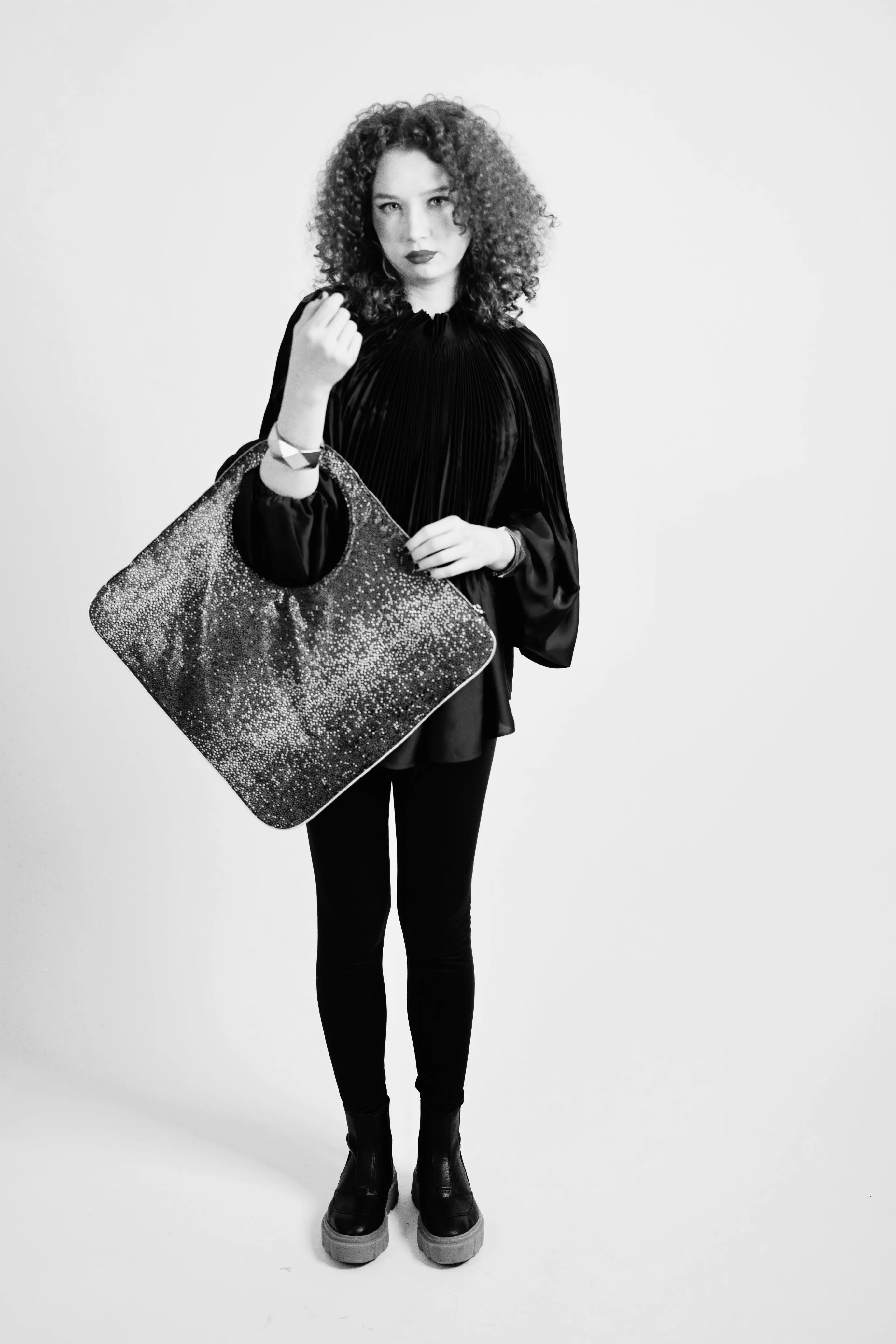 Diamond Shoulder Bag in Mashroom Shiny Taupe  LIMITED EDITION