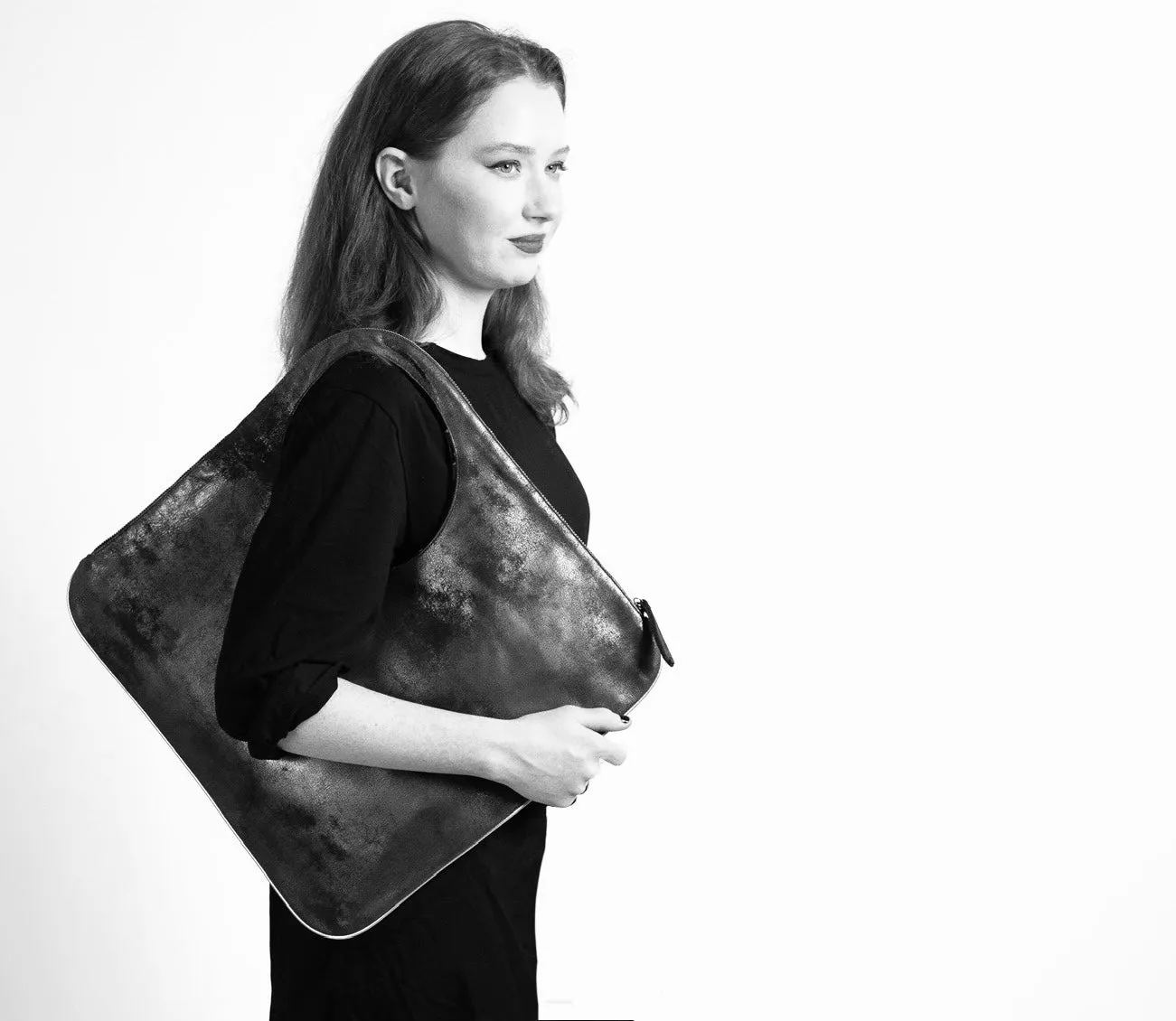 Diamond Shoulder Bag in Mashroom Shiny Taupe  LIMITED EDITION