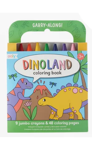 Dinoland Carry Along Crayon & Coloring Book Kit