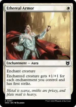 Ethereal Armor (WOC-067) - Wilds of Eldraine Commander [Common]