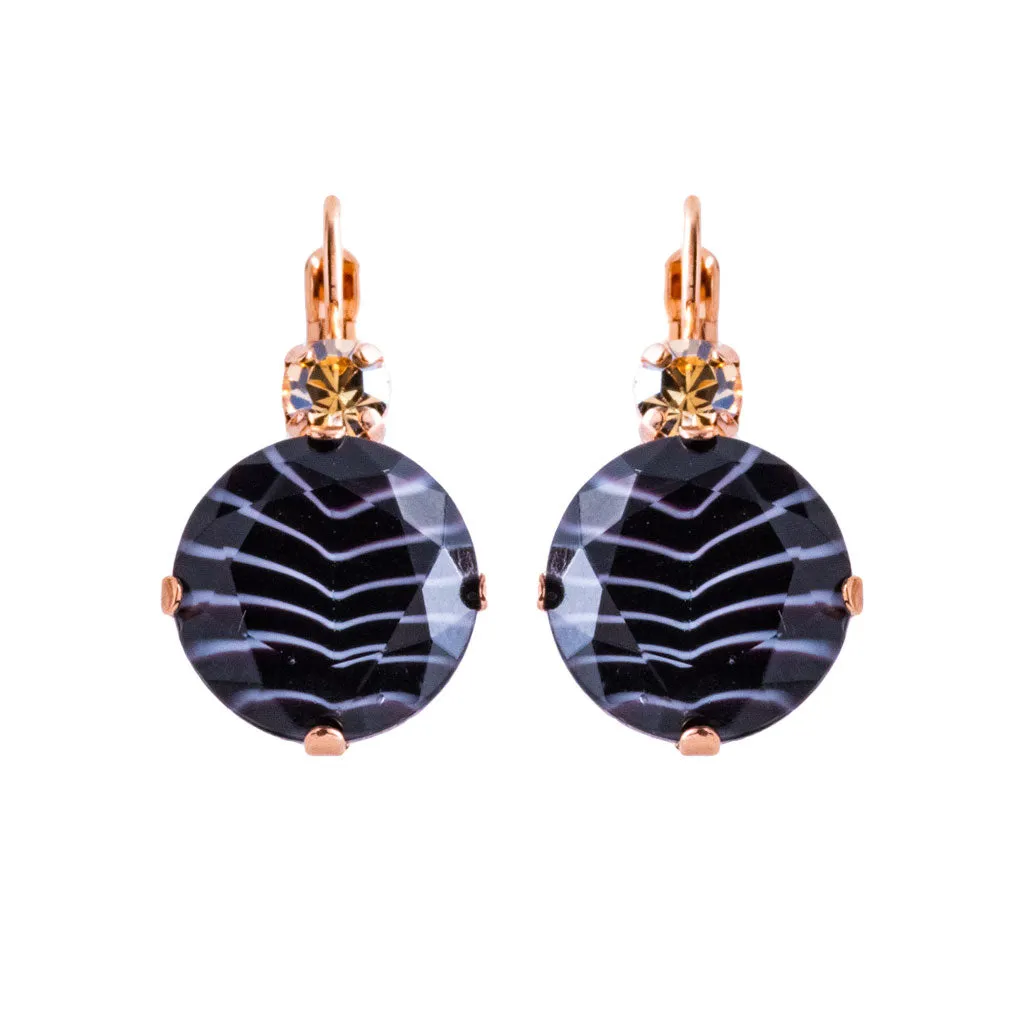 Extra Luxurious Double Stone Leverback Earrings in "Magic" *Custom*