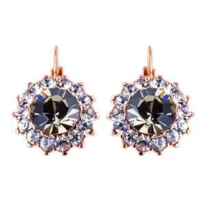 Extra Luxurious Rosette Leverback Earrings in "Ice Queen" *Custom*