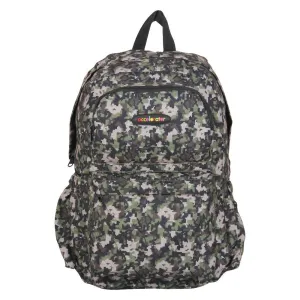 FabSeasons Green Camouflage Polyester Graphic Printed Backpack