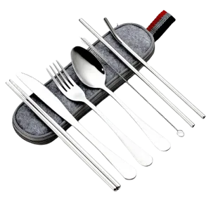 Faroot - 8Pc Stainless Steel Cutlery set in felt bag