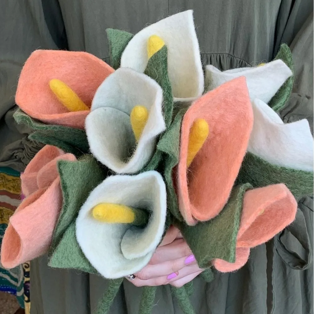 Felt Calla Lily Flower - Pick Your Favorite