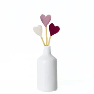 Felt Heart Stem - Pick Your Favorite