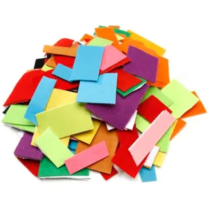 Felties Felt Scrap Pack Assorted Colors and Sizes 1/2 pound