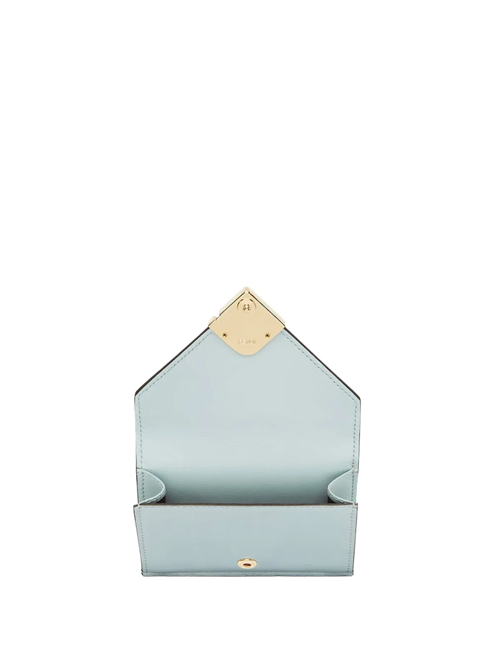 FENDI Mini Leather Zip Around Wallet with Diamond Pattern