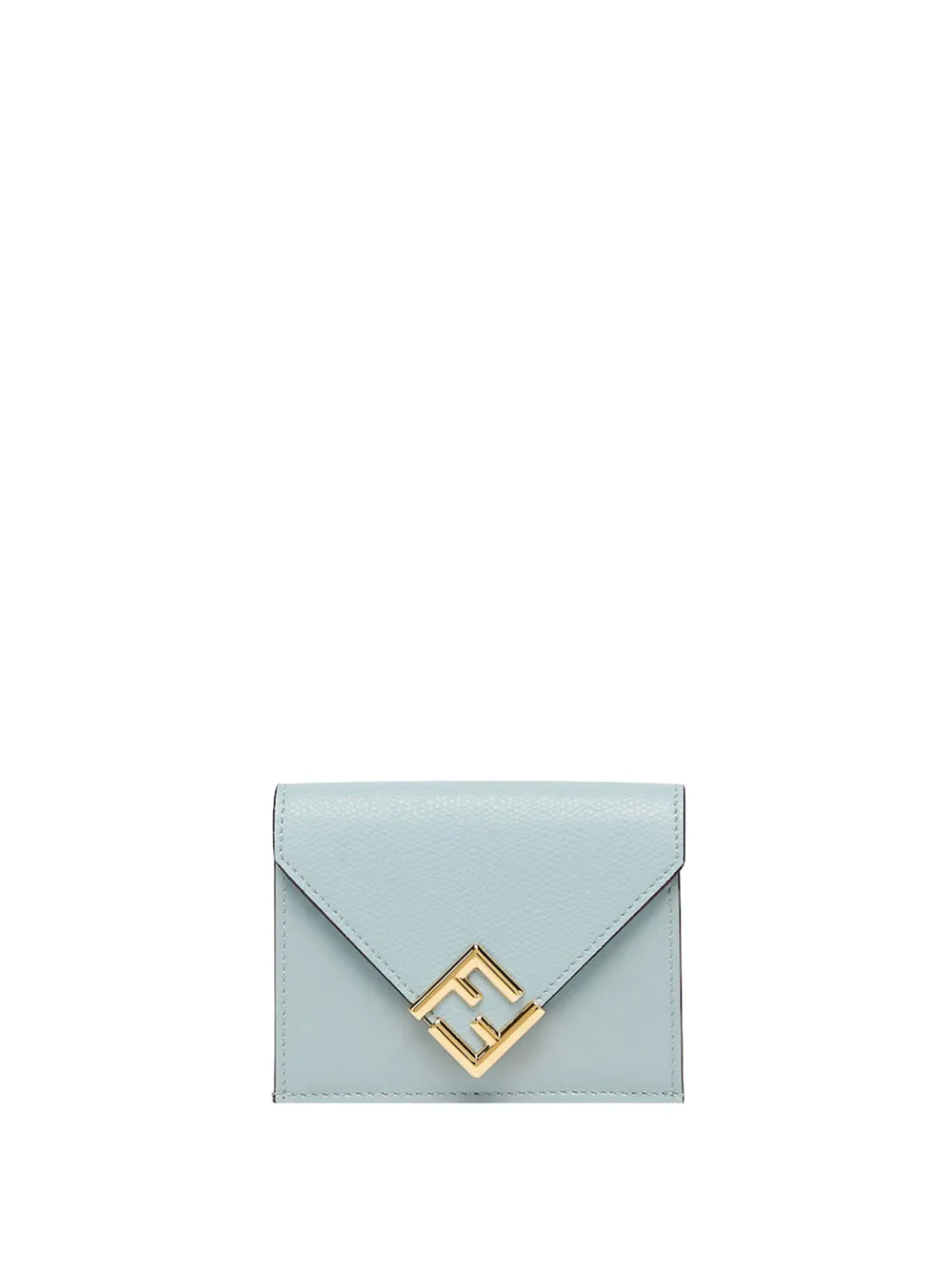 FENDI Mini Leather Zip Around Wallet with Diamond Pattern