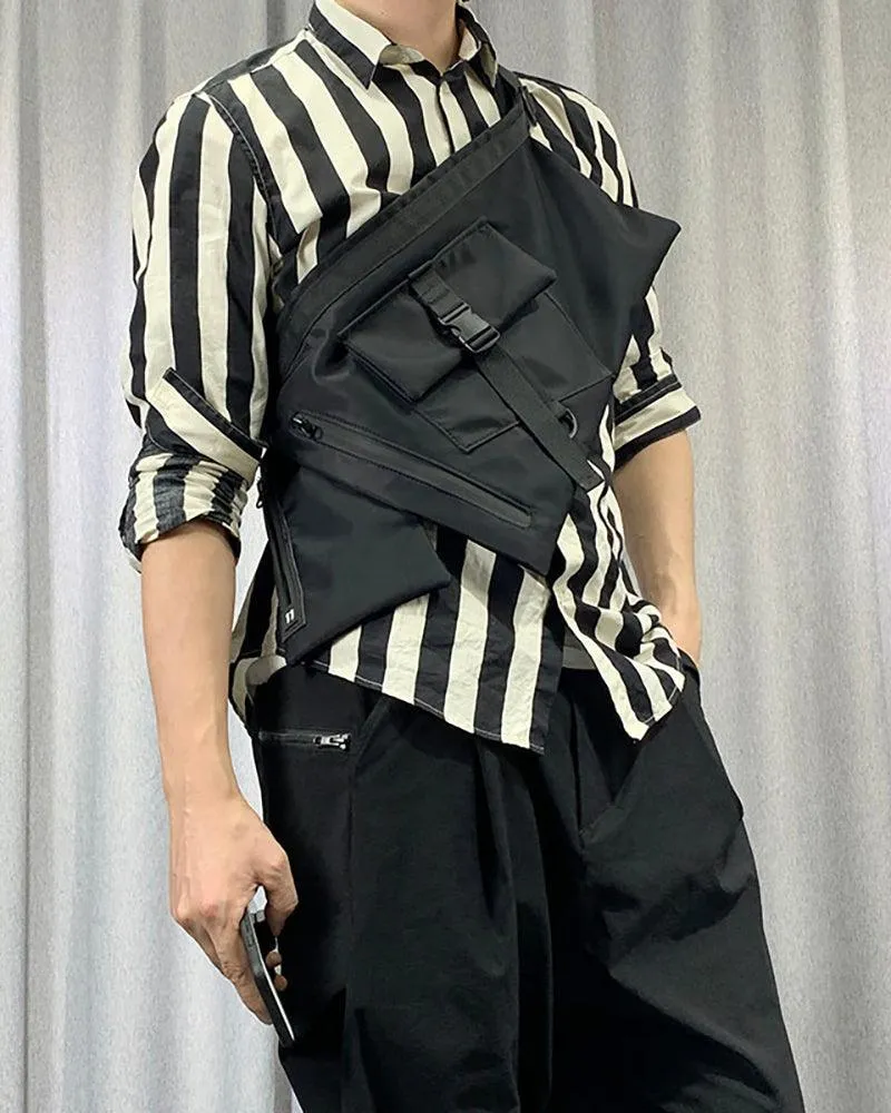 Functional Japanese Apron Chest Sling Bag