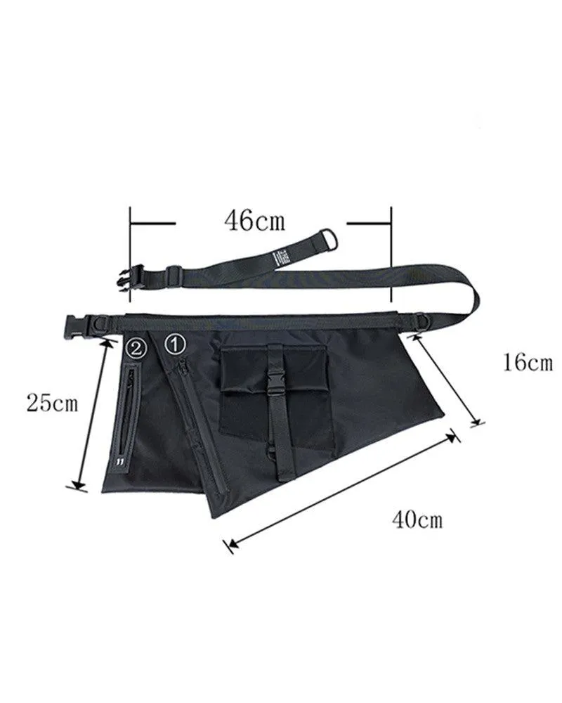 Functional Japanese Apron Chest Sling Bag