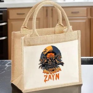 Gothic Halloween Party Tote - Spooky Pumpkin Design - For Boys & Family
