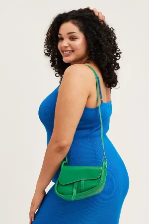 Green Crossbody Saddle Bag
