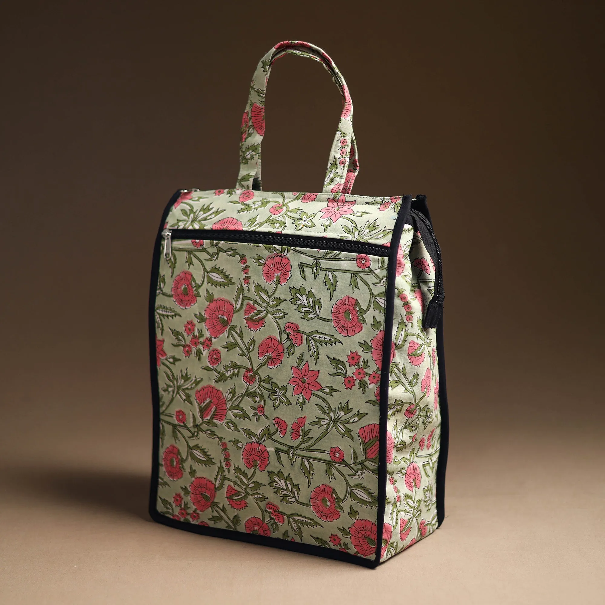 Green - Handcrafted Cotton Shopping Bag 08