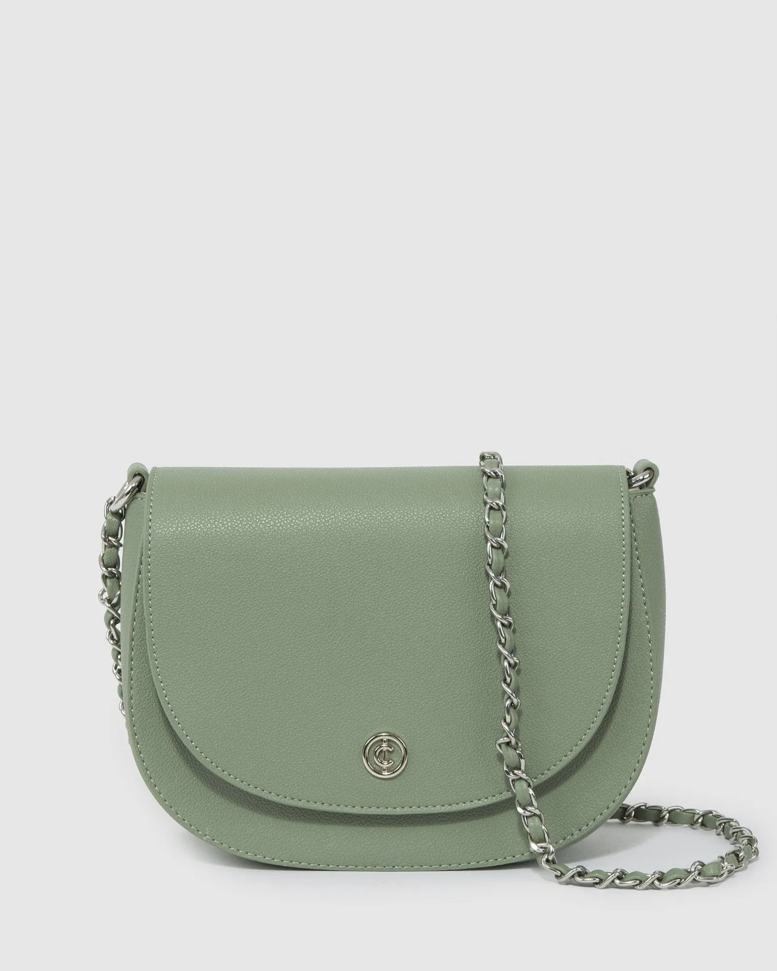 Green Sadie Saddle Bag