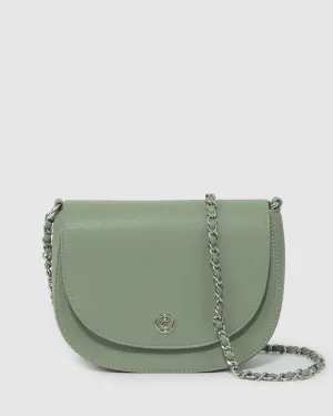 Green Sadie Saddle Bag