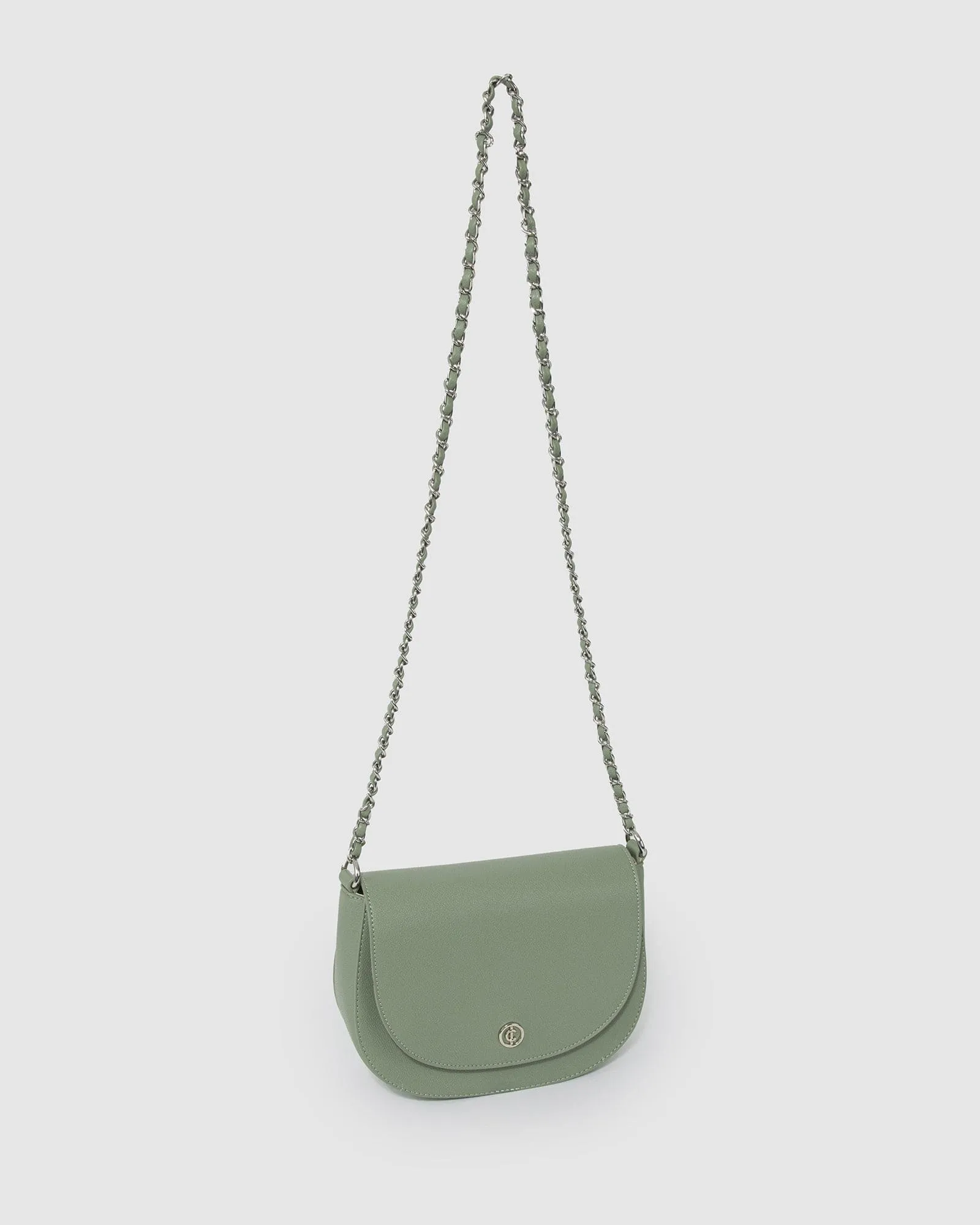 Green Sadie Saddle Bag