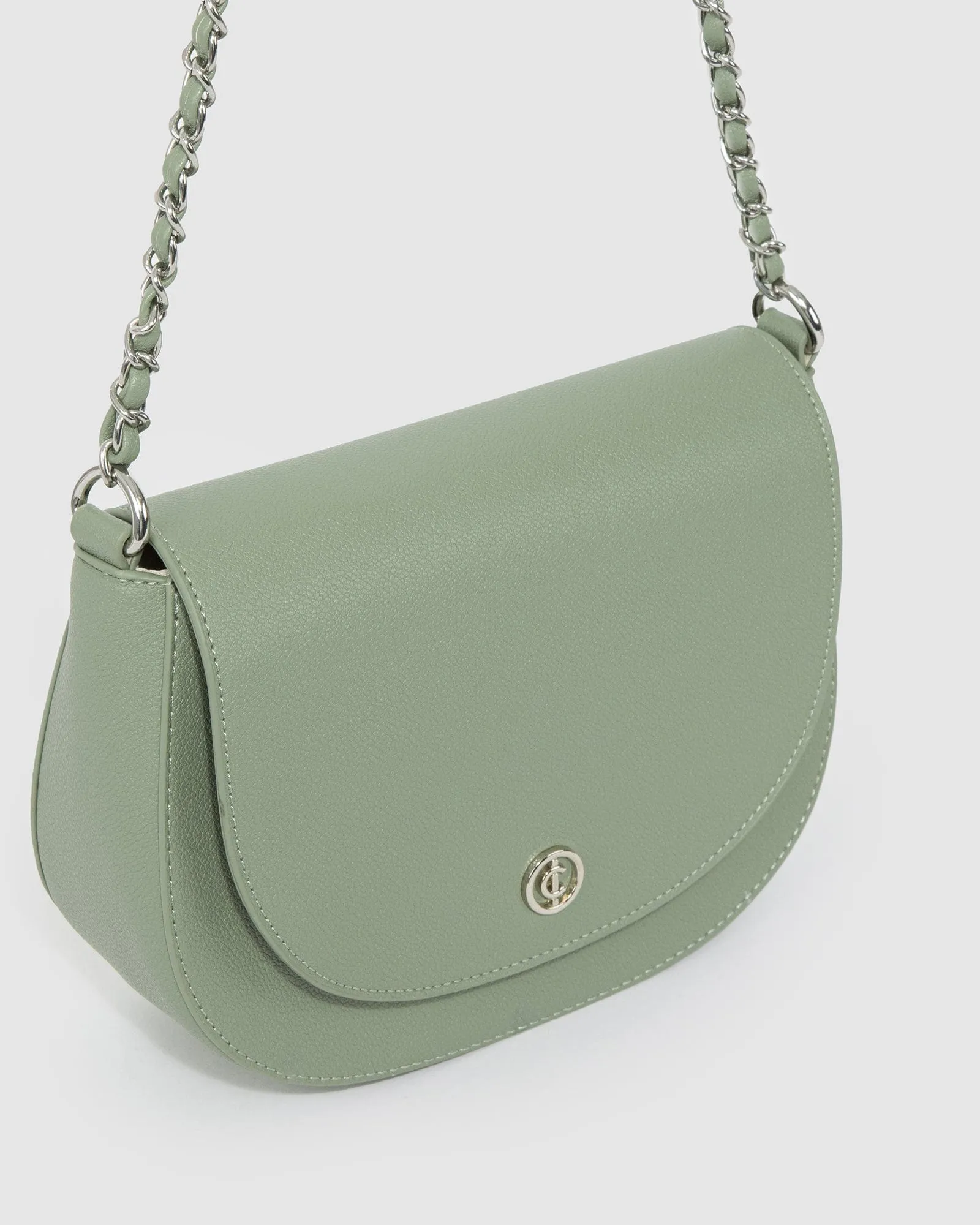 Green Sadie Saddle Bag