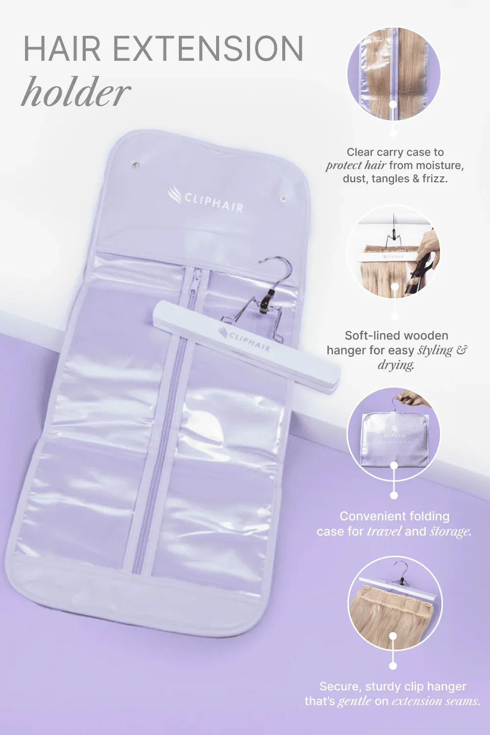 Hair Extension Hanger and Carrier