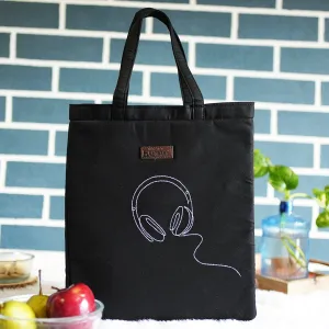 Headphone Black Tiffin Bag