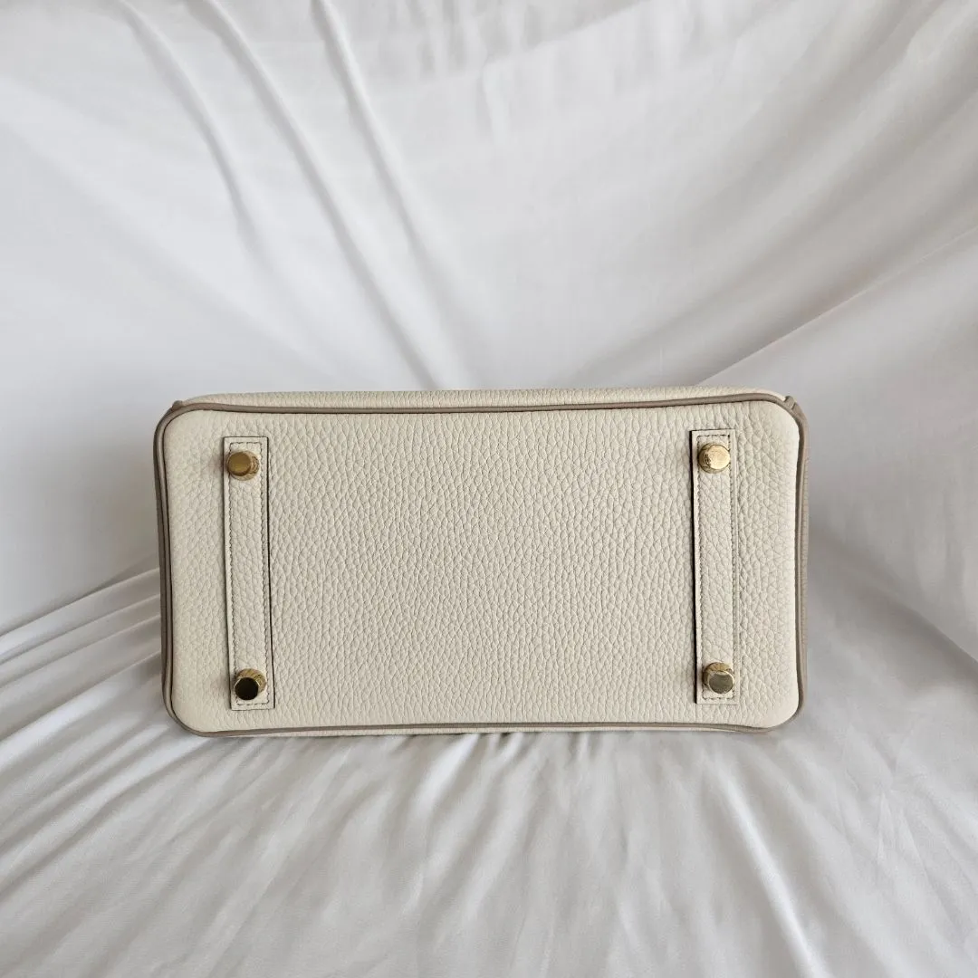Hermès Birkin 25 HSS in Nata/Gris Tourterelle GHW