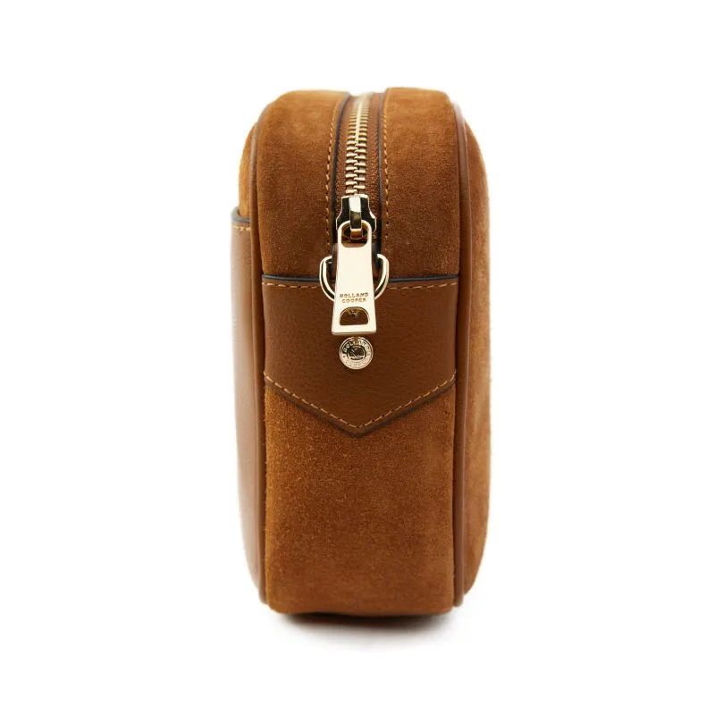Holland Cooper Soho Ladies Camera Bag - Tan Suede