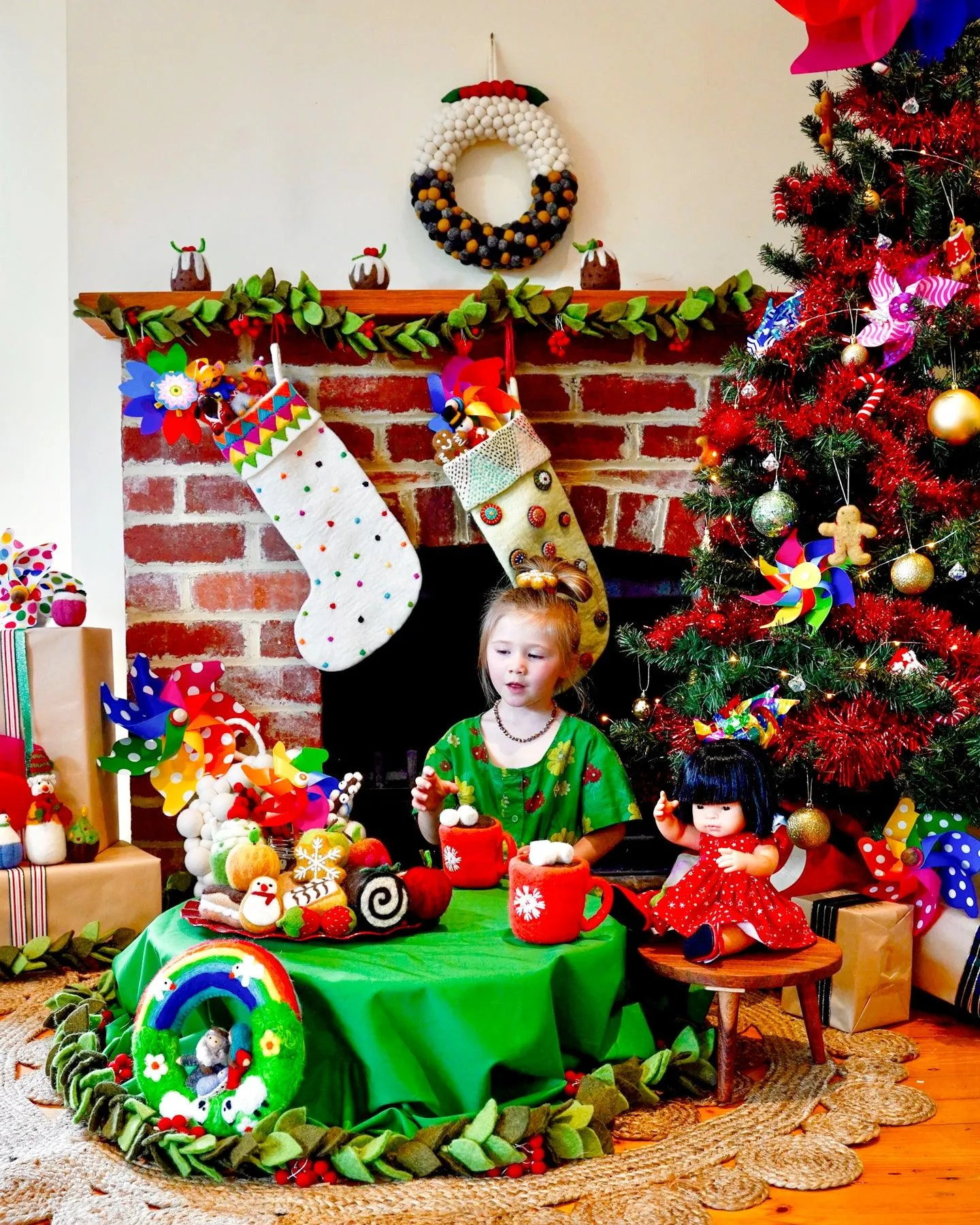 Holly Christmas Garland