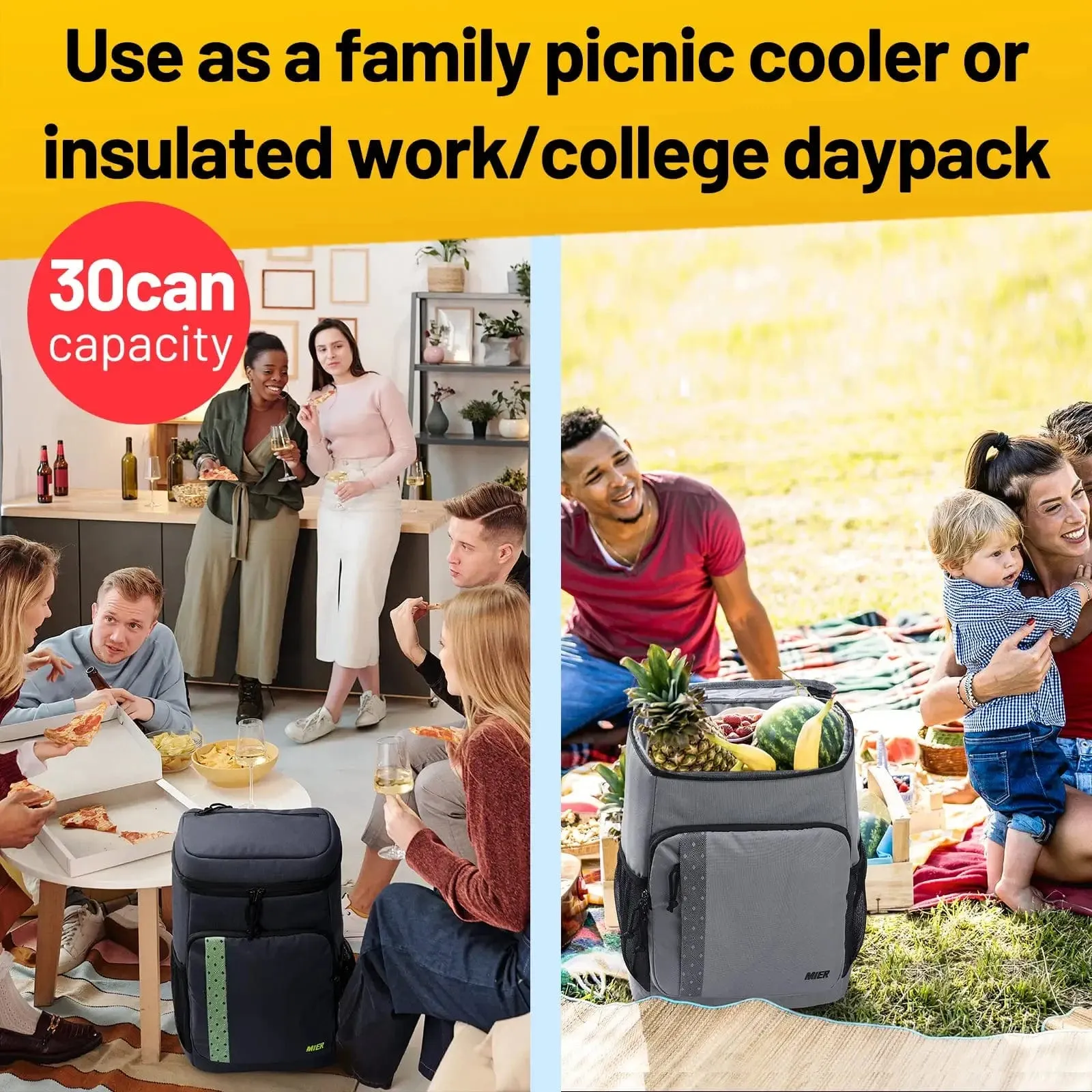 Insulated Backpack Coolers Leakproof Lunch Pack